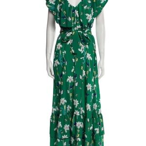 Borgo De Nor Floral Green Maxi Dress 10